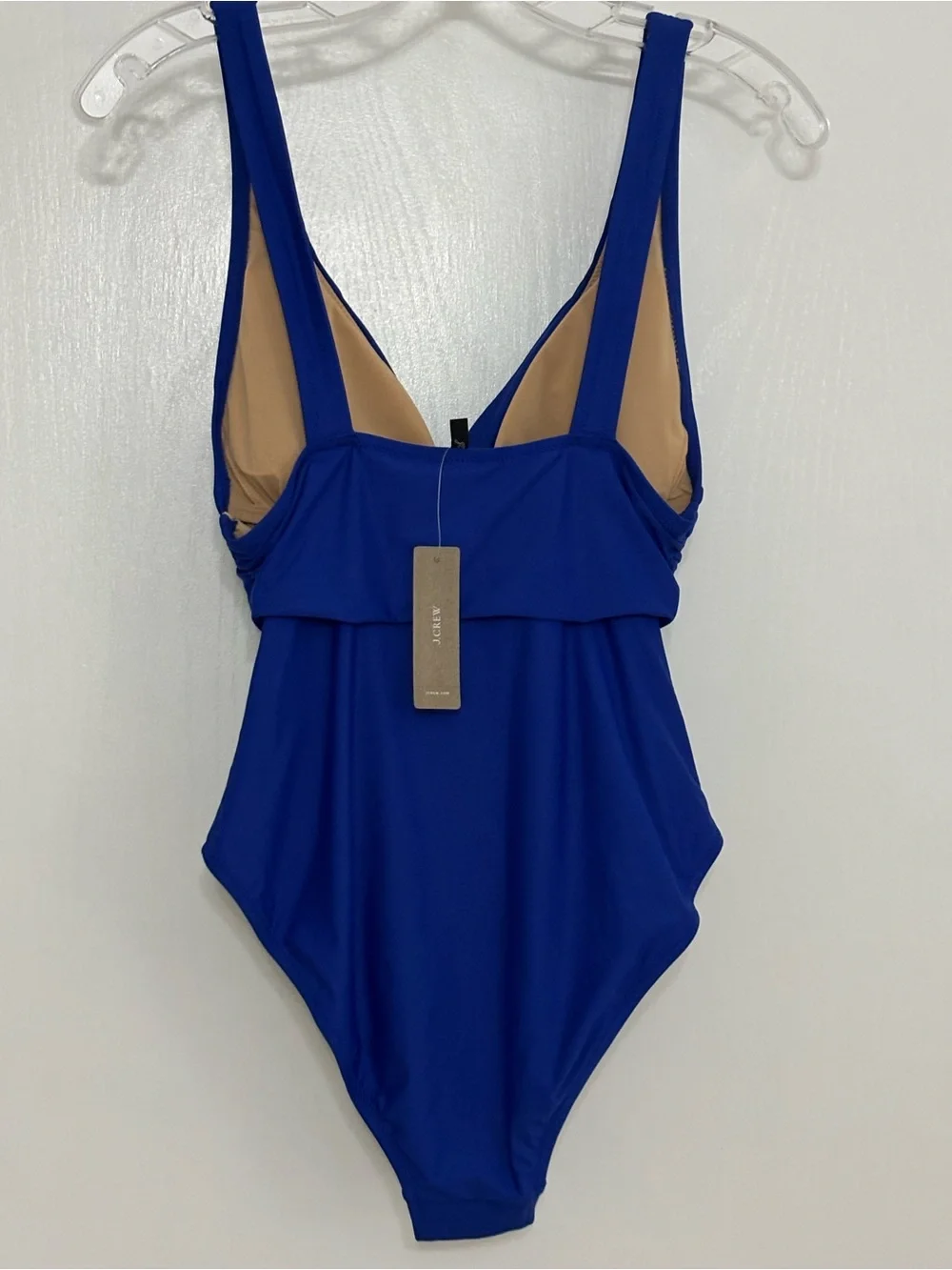 J. Crew Regal Blue Knot-Front  One-Piece Swimsuit Women Size 4